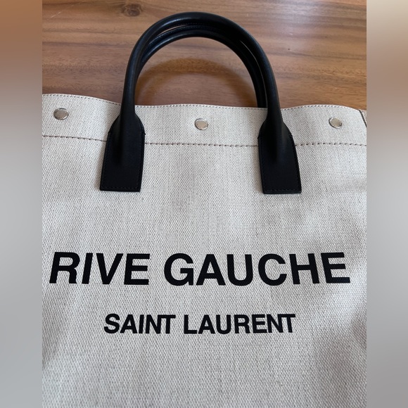 Saint Laurent Rive Gauche Tote in Canvas - Picture 6 of 13